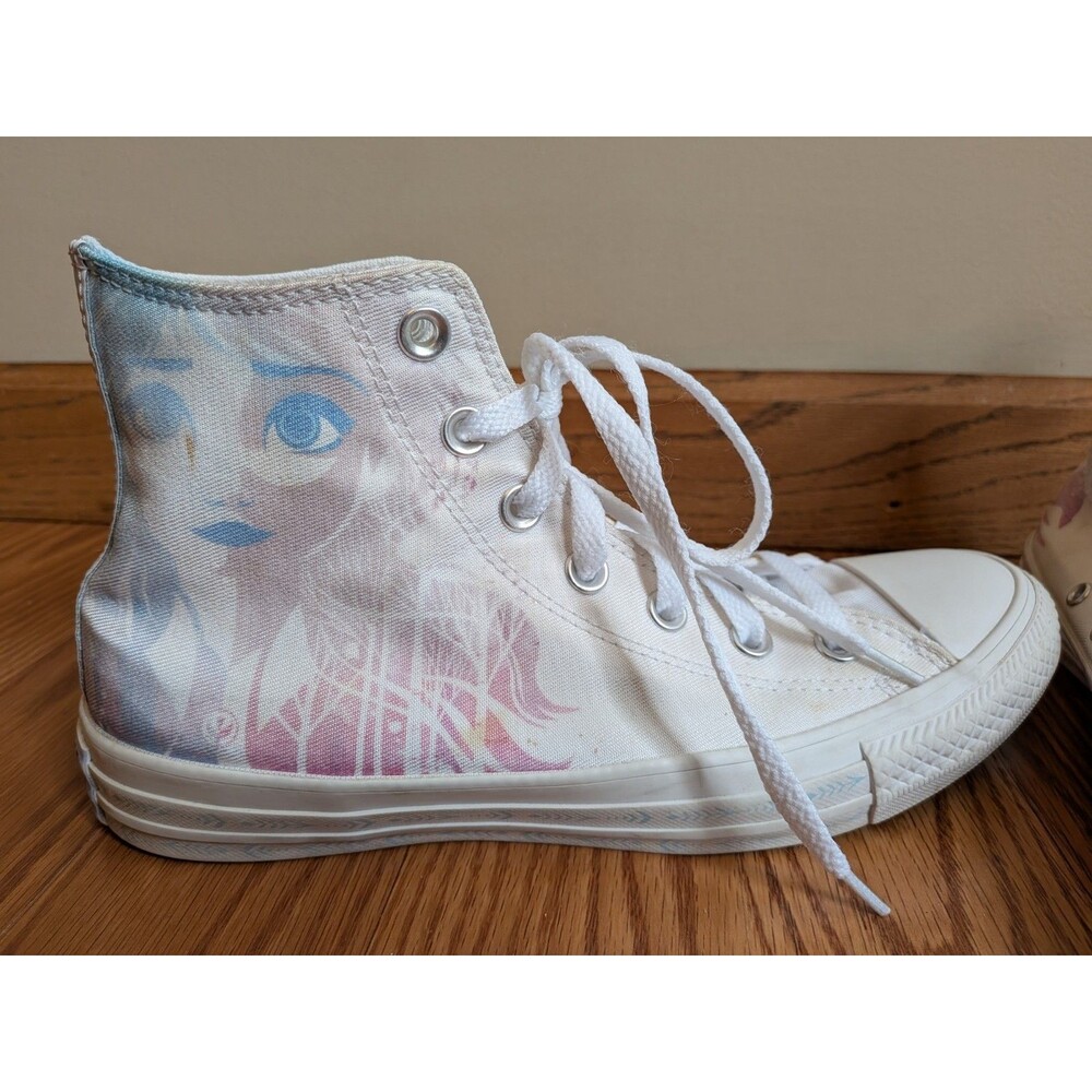 Converse All Star Disney Frozen 2 Movie Elsa Hi-Tops Chuck Taylor Womens Size 8 - Picture 12 of 13